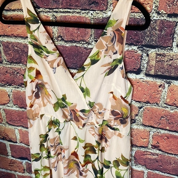 SIMPLY Noelle Long Floral Tropical Flowy Chiffon Maxi Dress Size M - Picture 6 of 11
